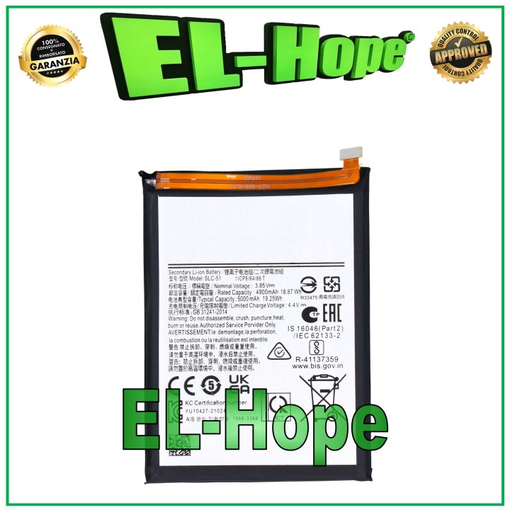 Batterie SLC-51 1ICP6/64/86 pour Samsung Galaxy A05S SM-A057F 5 000 mAh, e'quivalente a' l originale