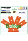ENSEMBLE D OUTILS 5 PIÈCES GRATTOIR LAME EN PLASTIQUE POUR RETIRER LA COLLE DE L ÉCRAN LCD