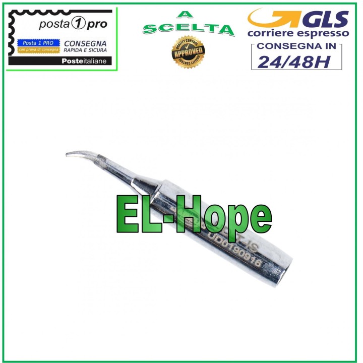 POINTE DE REMPLACEMENT COURBE UD-T-IS MÉTAL POUR STATION DE SOUDAGE STYLET FER À SOUDER 0,2 MM