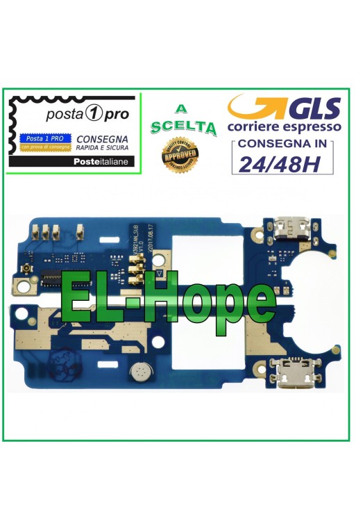 CONNECTEUR DE CHARGE PLAT FLEXIBLE WIKO ROBBY 2 + MICROPHONE DOCK MICRO USB PCB CHARGE