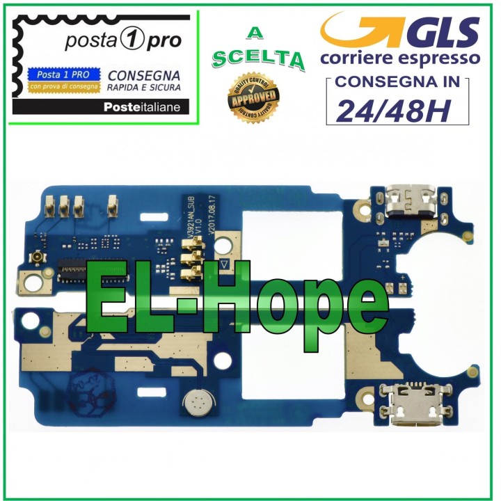 CONNECTEUR DE CHARGE PLAT FLEXIBLE WIKO ROBBY 2 + MICROPHONE DOCK MICRO USB PCB CHARGE