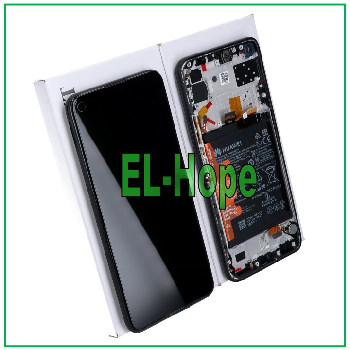 Écran LCD + châssis et batterie d origine Huawei P40 Lite 5G CDY-NX9A Touch Black