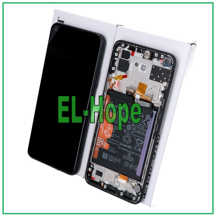Écran LCD + châssis et batterie d origine Huawei P40 Lite 5G CDY-NX9A Touch Black