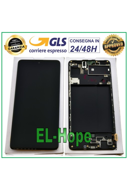Écran LCD d origine + cadre Samsung Galaxy A71 SM-A715F Écran tactile 6,7 Noir