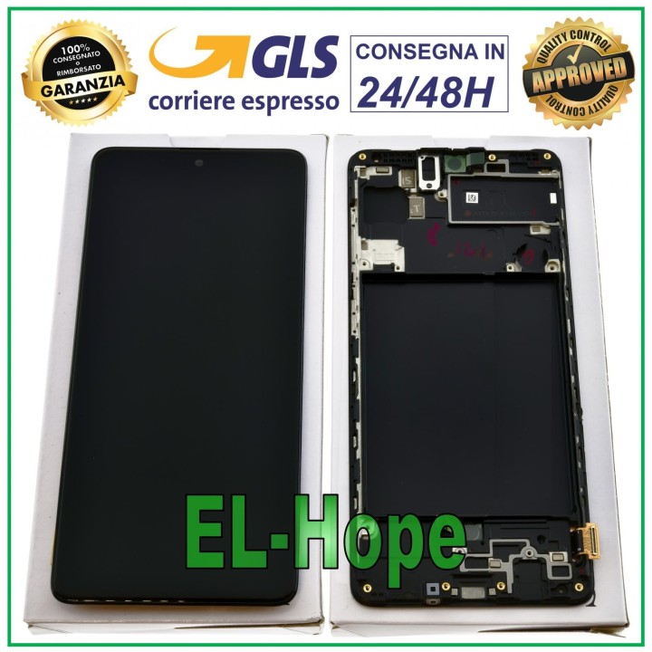 Écran tactile d origine reconditionne' pour Samsung A71 SM-A715F (GH82-22152A).
