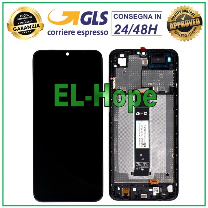 Écran LCD + châssis pour Xiaomi Redmi A1/A1+ (4G) 2022 220733SFG Écran tactile