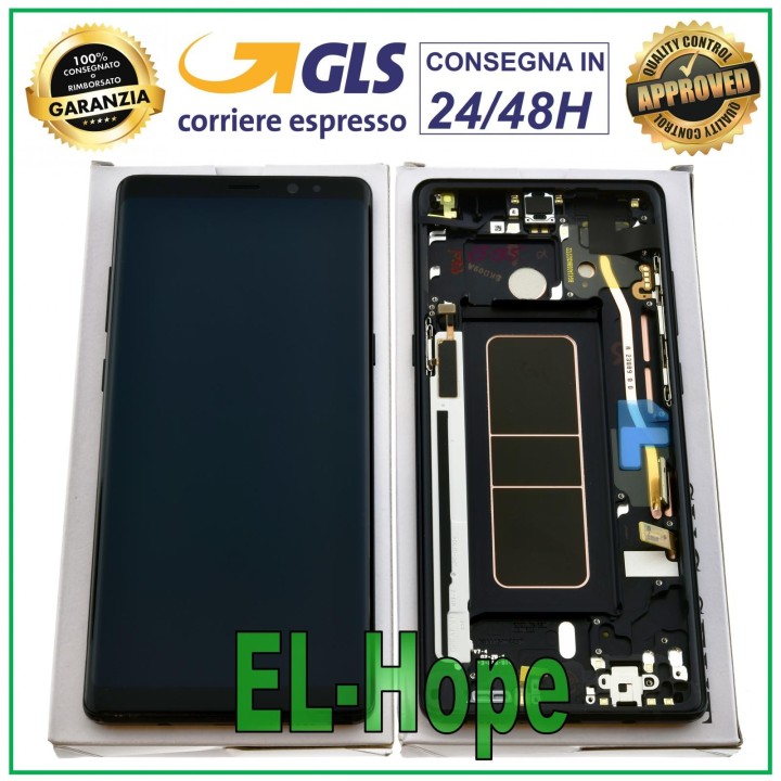 Écran d origine Samsung Note 8 SM-N950 SM-N950F tactile noir GH97-21065A