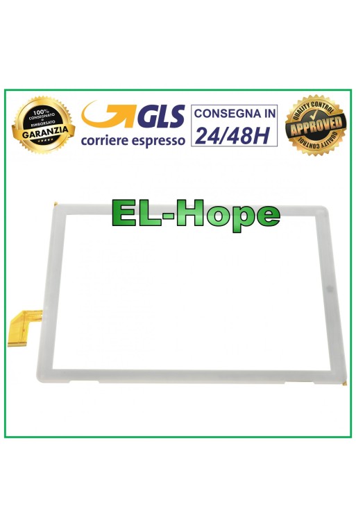 ÉCRAN TACTILE POUR MEDIACOM SmartPad iyo 10 4G M-SP1EY4G VERRE BLANC ORIGINAL