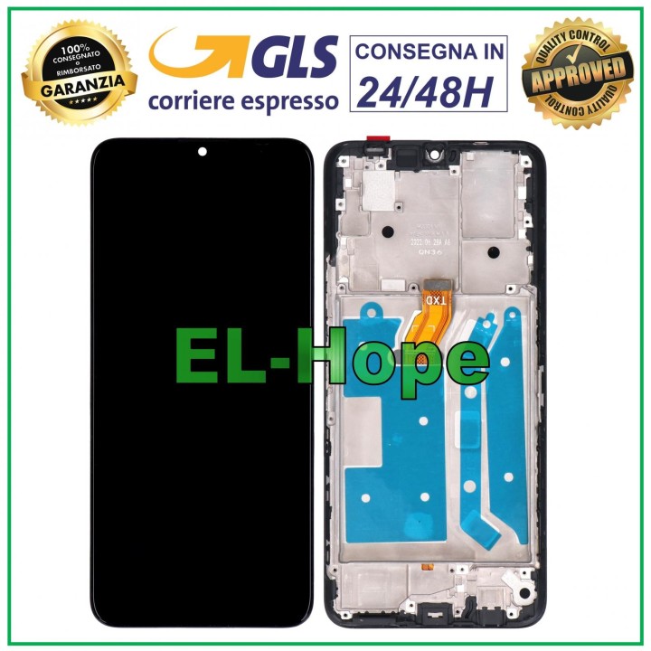 Écran LCD + cadre pour Honor X7 CMA-LX1 LX2 LX3 Écran tactile en verre noir