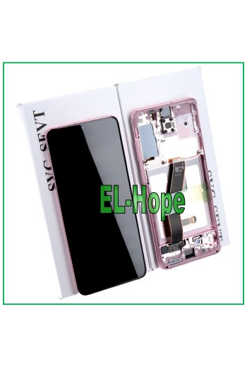 Écran LCD + cadre d origine Samsung Galaxy S20 SM-G980 G981 Écran tactile rose
