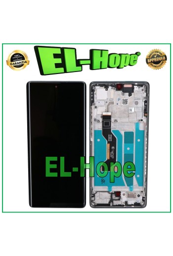 Écran tactile LCD OLED pour Motorola Moto G85 XT2427, cadre en verre noir