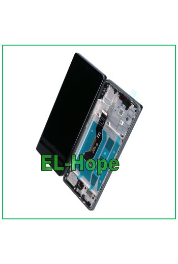 Écran tactile LCD OLED pour Motorola Moto G85 XT2427, cadre en verre noir