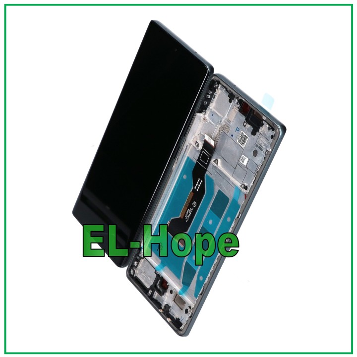 Écran tactile LCD OLED pour Motorola Moto G85 XT2427, cadre en verre noir