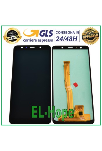 Écran tactile LCD TFT en verre noir pour Samsung Galaxy A7 2018 SM-A750F