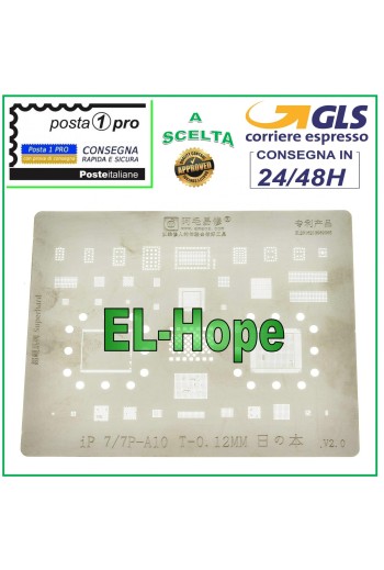POCHOIR IC CHIP APPLE IPHONE 7 7+ PLUS REFLOW REBALLING REWORK BGA GPU RAM INTEL