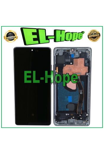 Écran LCD OLED + cadre pour Samsung Galaxy S10 Lite SM-G770 tactile en verre noir