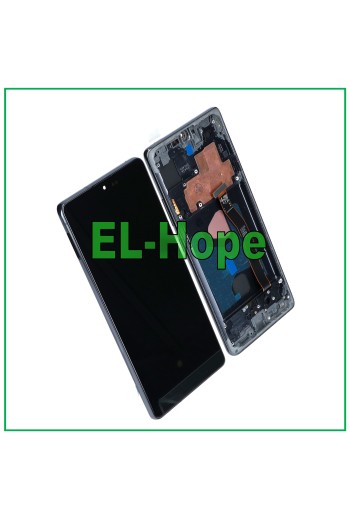 Écran LCD OLED + cadre pour Samsung Galaxy S10 Lite SM-G770 tactile en verre noir