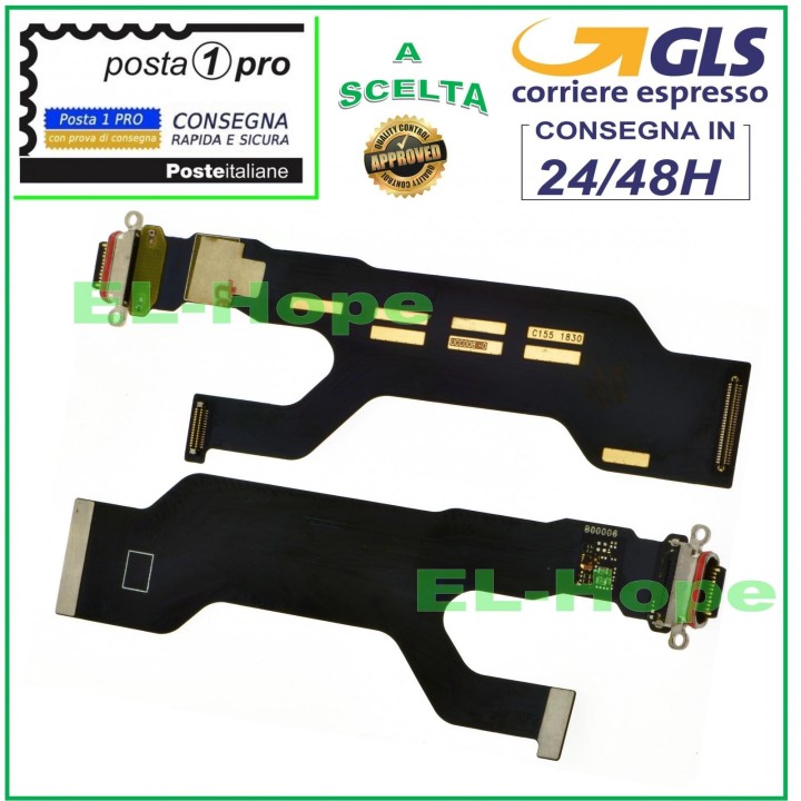 Câble plat flexible avec connecteur de charge USB pour station de charge OPPO Reno Find X Type C