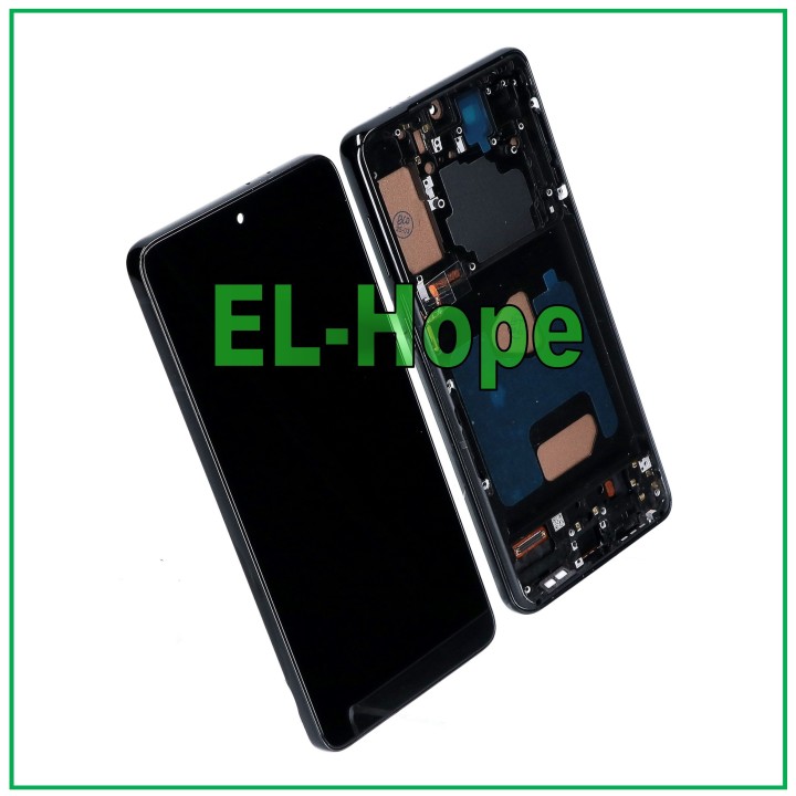 Écran tactile LCD TFT pour Samsung Galaxy S21+ Plus SM-G996, cadre noir