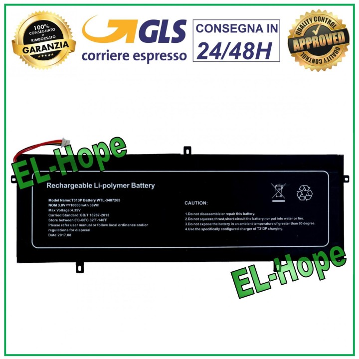 Batterie d origine pour Smartbook Mediacom M-SB140, SB141, SB142, 10 000 mAh, WTL-3487265
