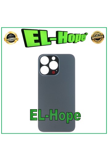 Coque arrière en verre avec cache batterie pour iPhone 13 Pro, grand trou, graphite