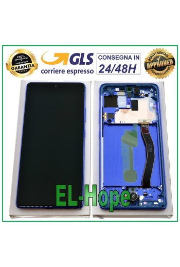 Écran LCD d origine Samsung Galaxy S10 Lite SM-G770 SM-G770F Écran tactile bleu