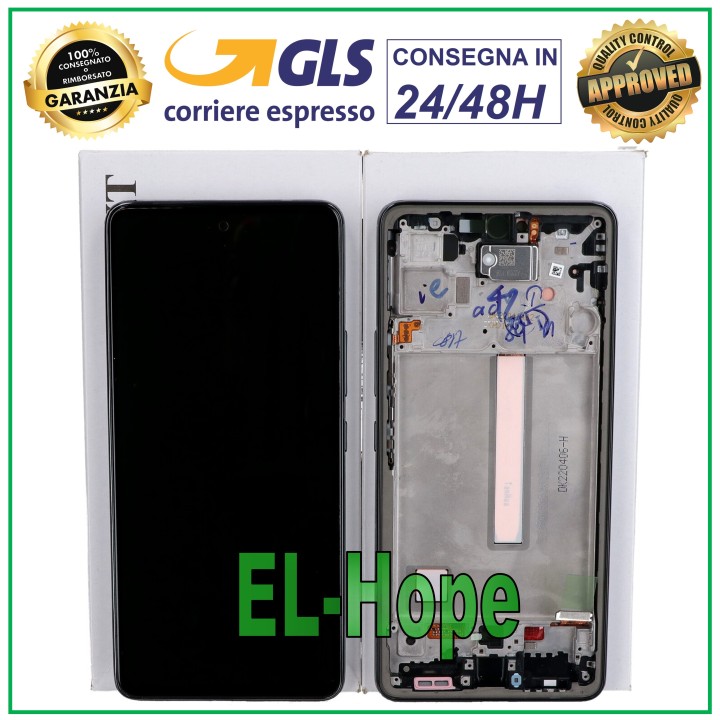 Écran tactile LCD d origine pour Samsung A53 5G SM A536 A536B, cadre noir, GH82-28024A