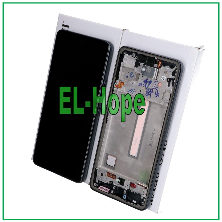 Écran tactile LCD d origine pour Samsung A53 5G SM A536 A536B, cadre noir, GH82-28024A