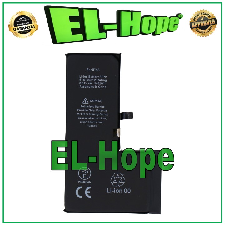 BATTERIE DE REMPLACEMENT POUR IPHONE XS 2658 mAh