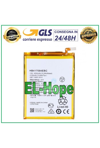 Batterie pour Huawei Ascend Mate 7 HB417094EBC 4100 mAh 4,35 V Li-ion