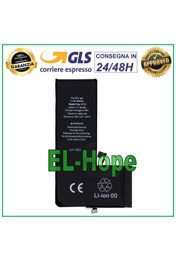 Batterie de remplacement pour iPhone 11 Pro 3046 mAh 4,40 V