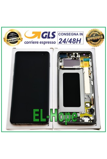 Écran LCD d origine Samsung Galaxy S10 Plus SM-G975F Écran tactile Prisma Noir