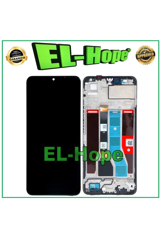 Écran LCD tactile noir pour Oppo Realme Note 50 RMX3834