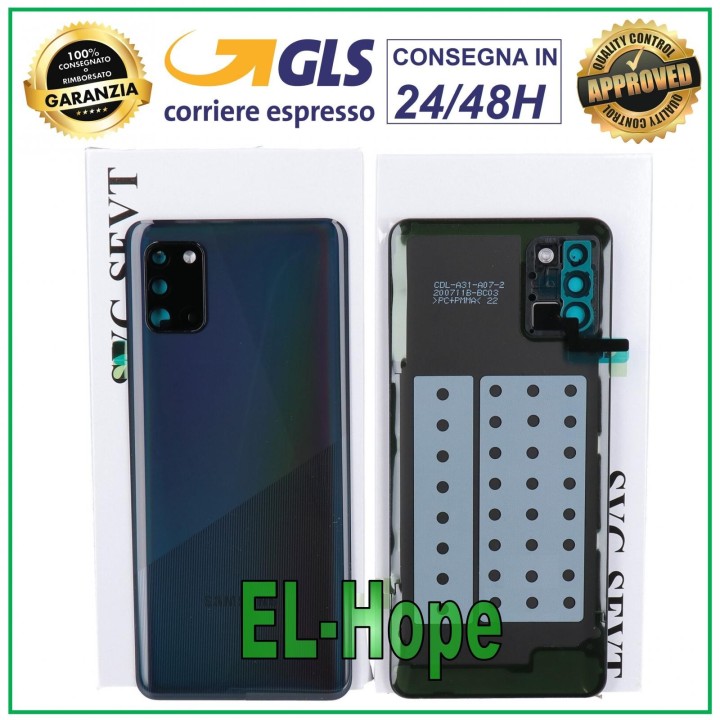 Cache batterie d origine Samsung Galaxy A31 SM-A315 Noir