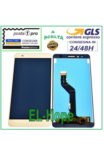 Écran LCD tactile en verre pour Huawei Honor 5X GR5 KIW-L21, couleur or