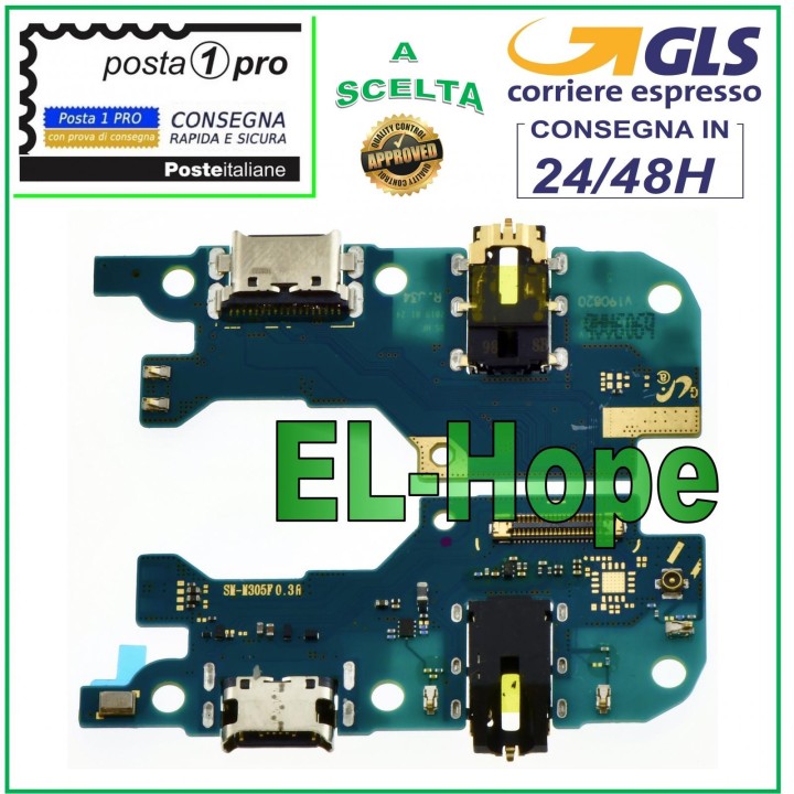 Connecteur de charge et microphone pour Samsung Galaxy M30 SM-M305F, station d accueil Type-C