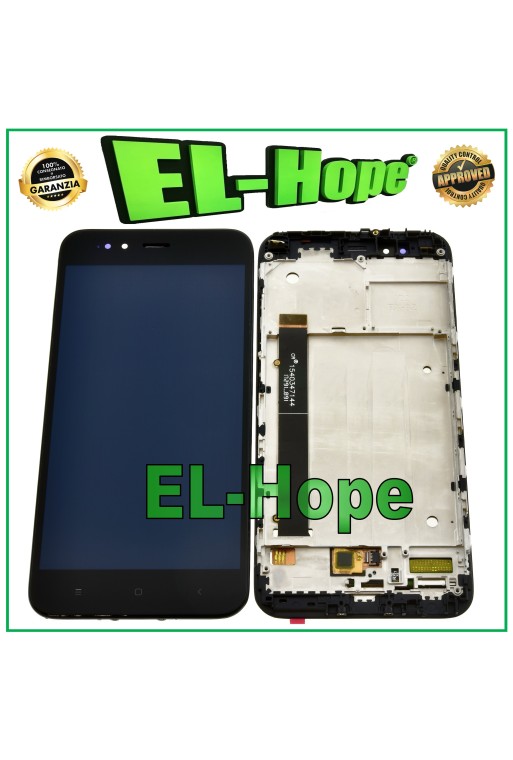 Écran LCD + châssis pour Xiaomi Mi 5X A1 Mi5X MIA1 MDG2 Écran tactile en verre noir