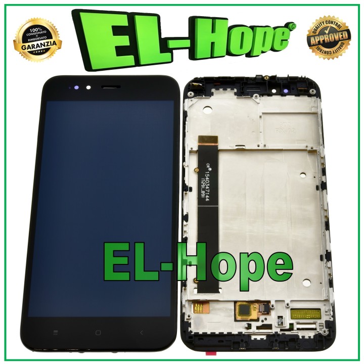 Écran LCD + châssis pour Xiaomi Mi 5X A1 Mi5X MIA1 MDG2 Écran tactile en verre noir