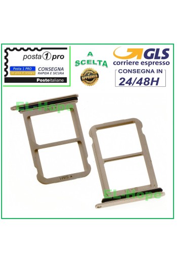 Compartiment pour carte nano double SIM pour Huawei P20 EML-L09 Or