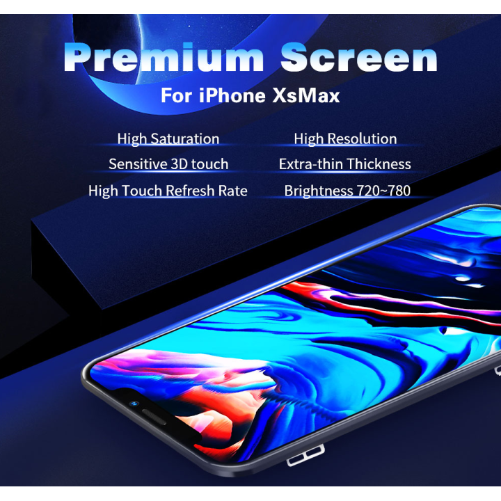 Écran LCD OLED pour Apple iPhone XS Max, e'cran tactile en verre d origine