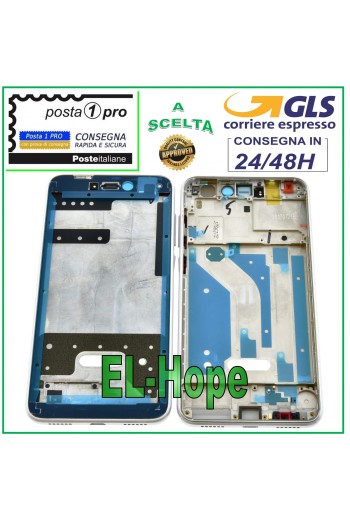 Cadre central LCD pour Huawei P8 Lite 2017 PRA-LA1 LX1 LX3 Blanc