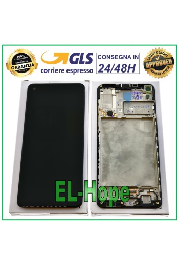 ÉCRAN LCD + CADRE ORIGINAL SAMSUNG GALAXY A21S SM-A217F DS ÉCRAN TACTILE NOIR