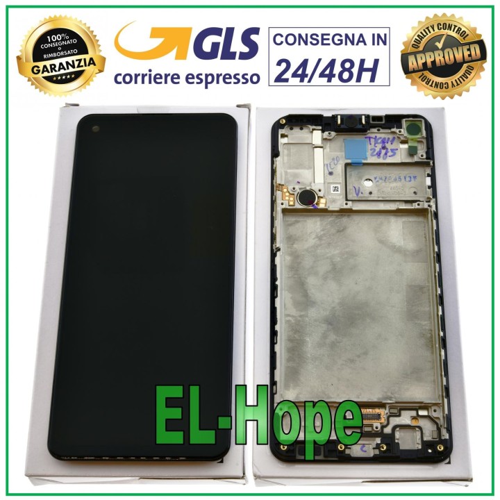 Écran + cadre d origine Samsung A21S SM-A217F DS tactile noir GH82-22988A
