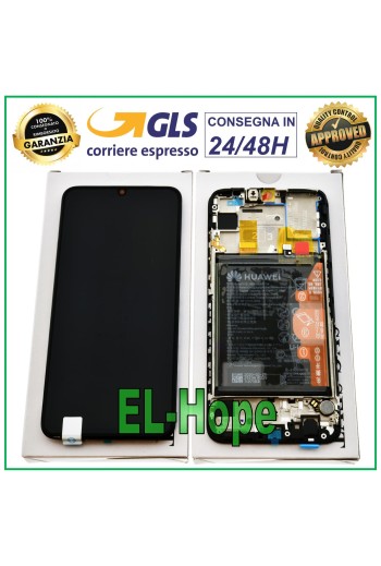 Écran tactile et batterie d origine pour Huawei P Smart 2019 POT-LX1 LX2 AL00 Noir