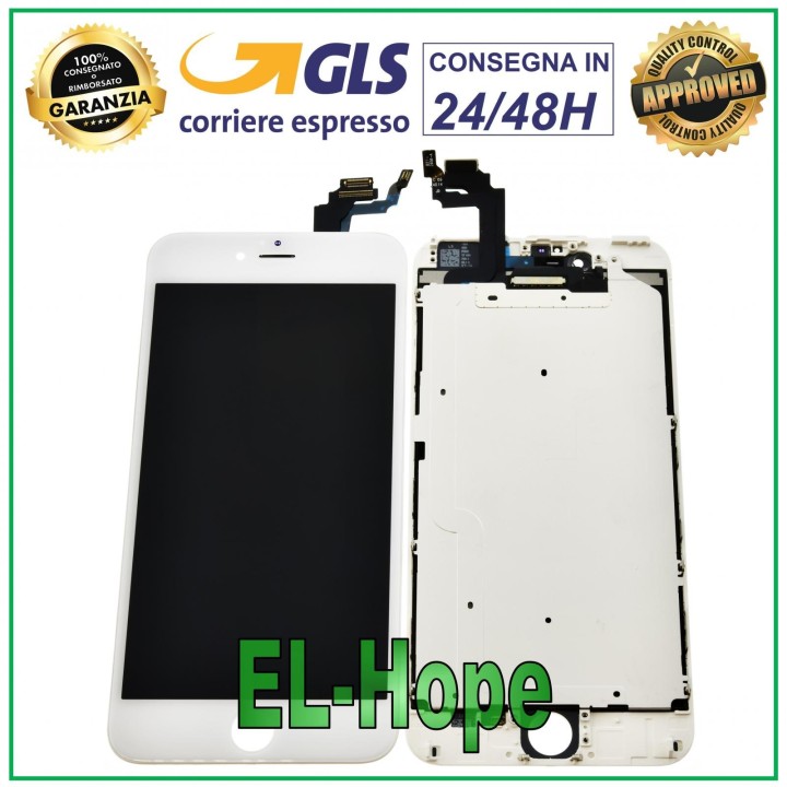 ÉCRAN LCD POUR APPLE IPHONE 6 PLUS ÉCRAN TACTILE EN VERRE BLANC ÉGAL À L ORIGINAL