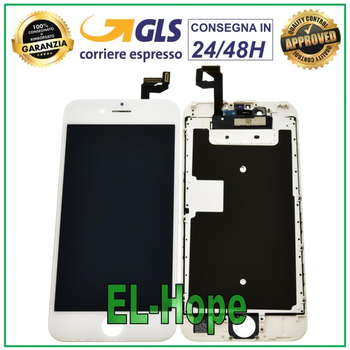 ÉCRAN LCD POUR APPLE IPHONE 6S ÉCRAN TACTILE EN VERRE BLANC ÉGAL À L ORIGINAL