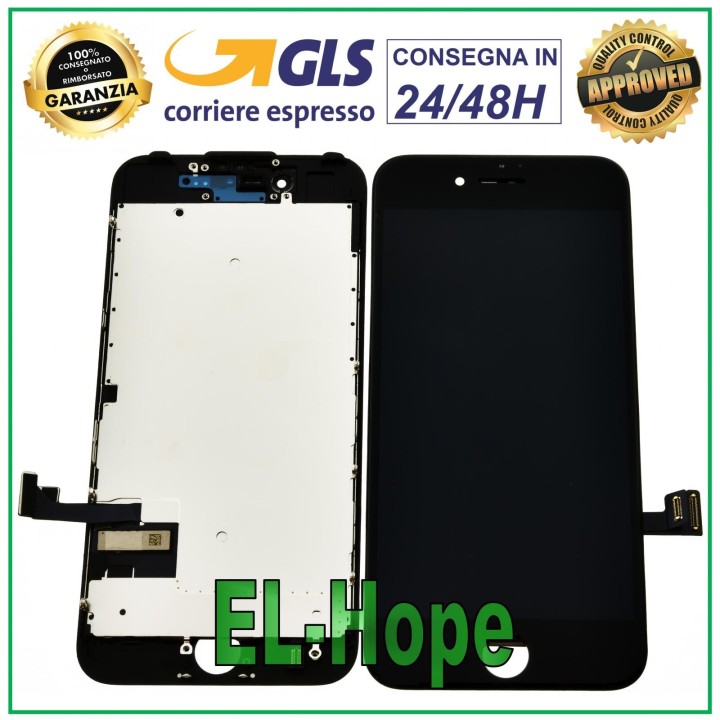 Écran LCD pour Apple iPhone 7 7G, e'cran tactile en verre noir, identique a' l original