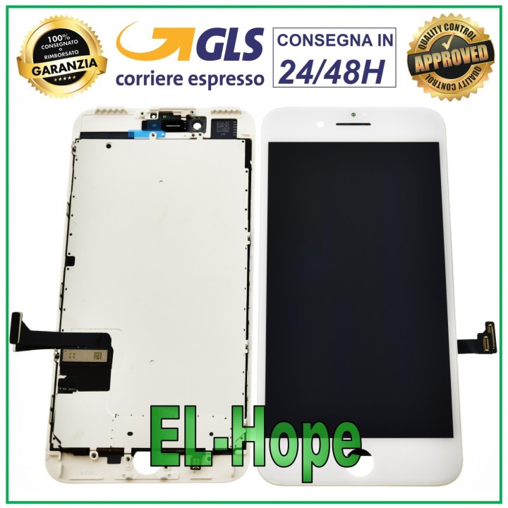 ÉCRAN LCD POUR APPLE IPHONE 7 PLUS ÉCRAN TACTILE EN VERRE BLANC ÉGAL À L ORIGINAL