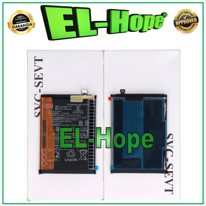 Batterie d origine BN62 - BM62 pour Xiaomi Redmi 9T M2010J19SY 6000 mAh