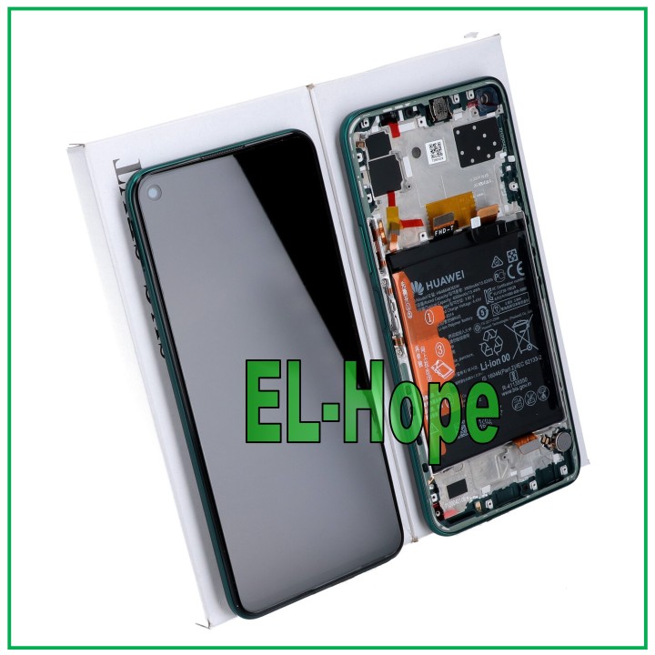 Écran LCD + châssis et batterie d origine Huawei P40 Lite 5G CDY-NX9A Touch Green